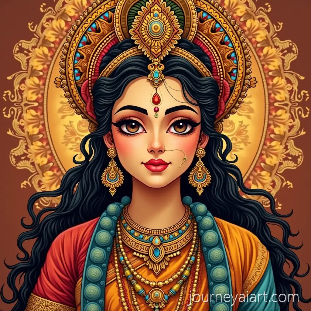 Durga-Mata-Divine-Portrait-in-Traditional-Indian-Art-Style