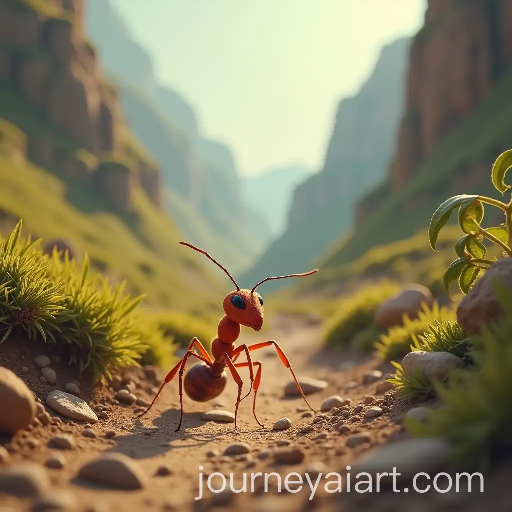 Strong-Ant-Walking-Through-a-Valley