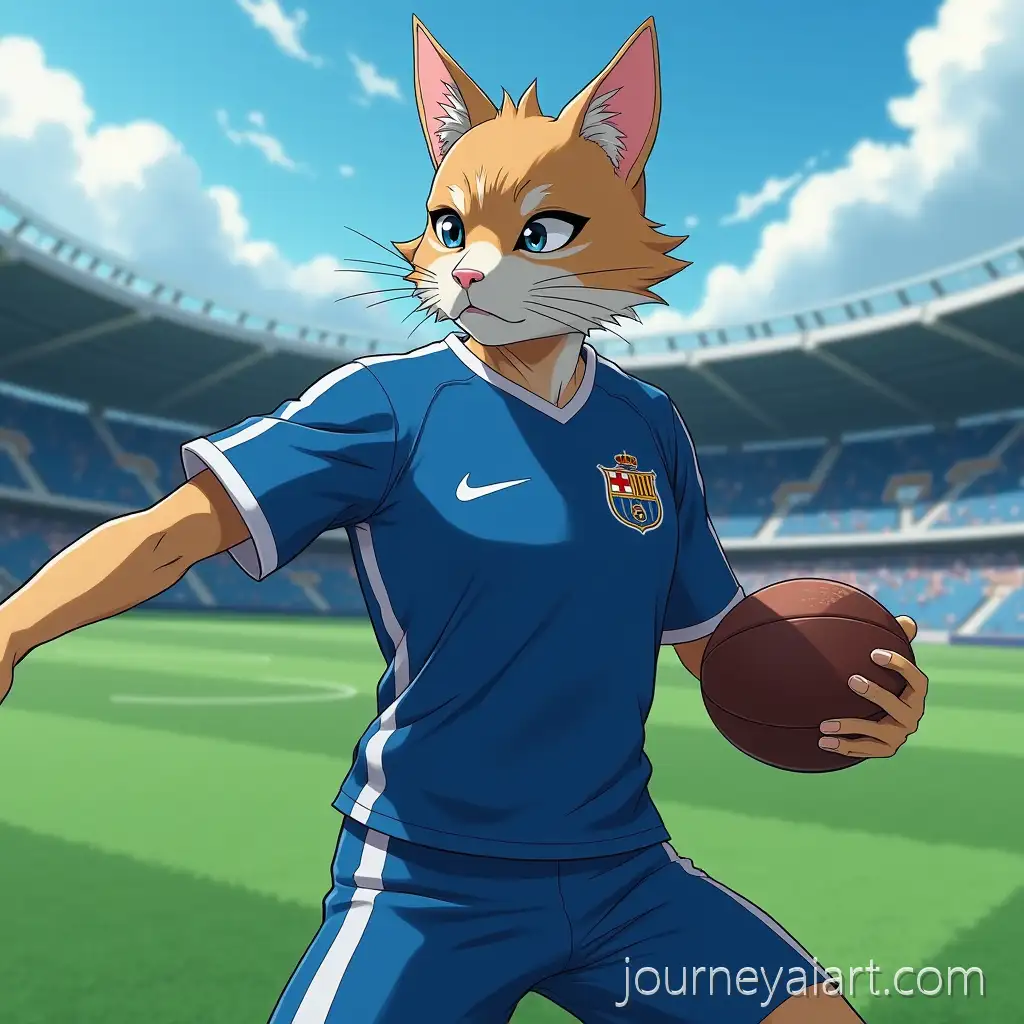 Anime-Character-with-Tai-Cat-Head-Playing-Football-on-a-Field
