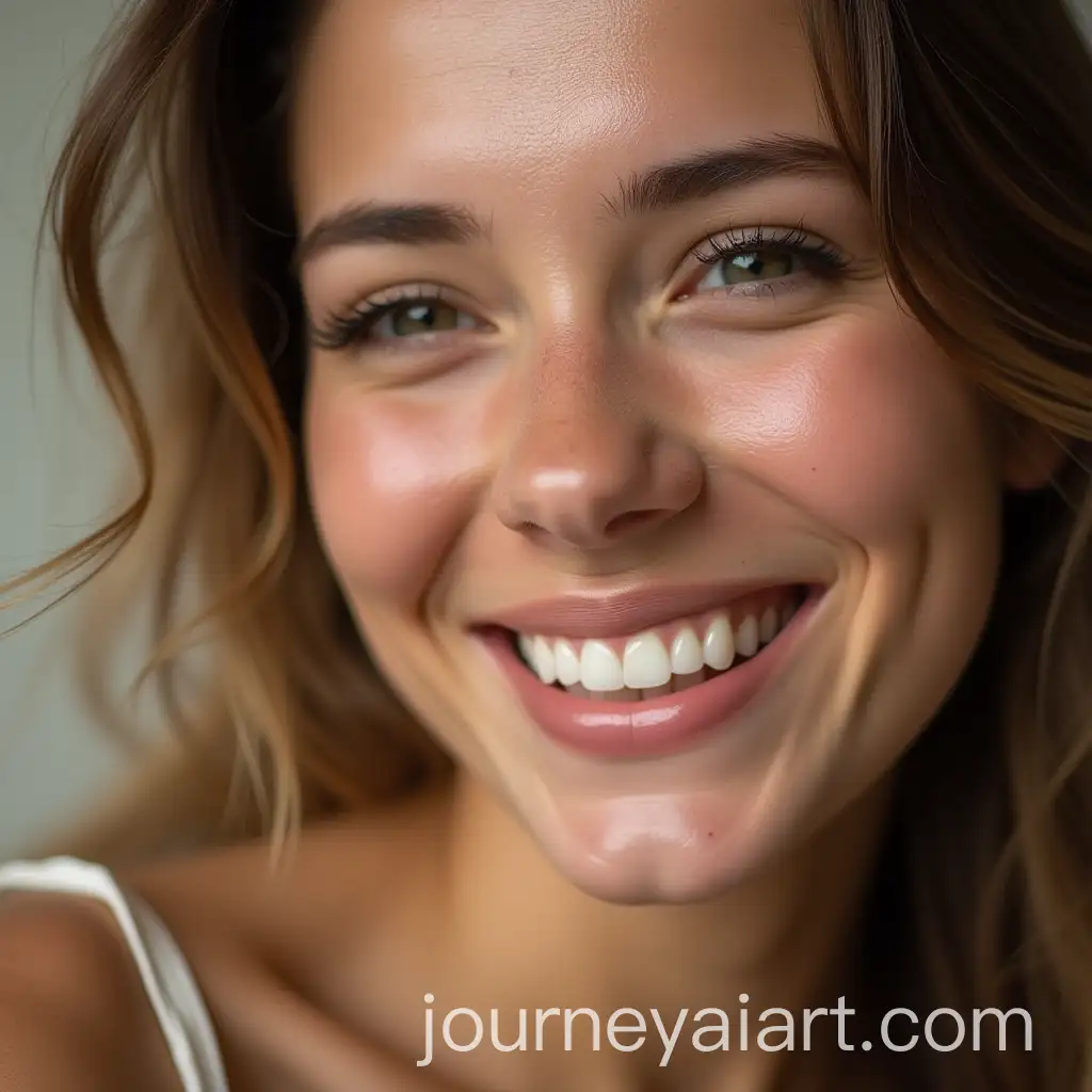 Radiant-Smile-Closeup-of-a-Joyful-Woman