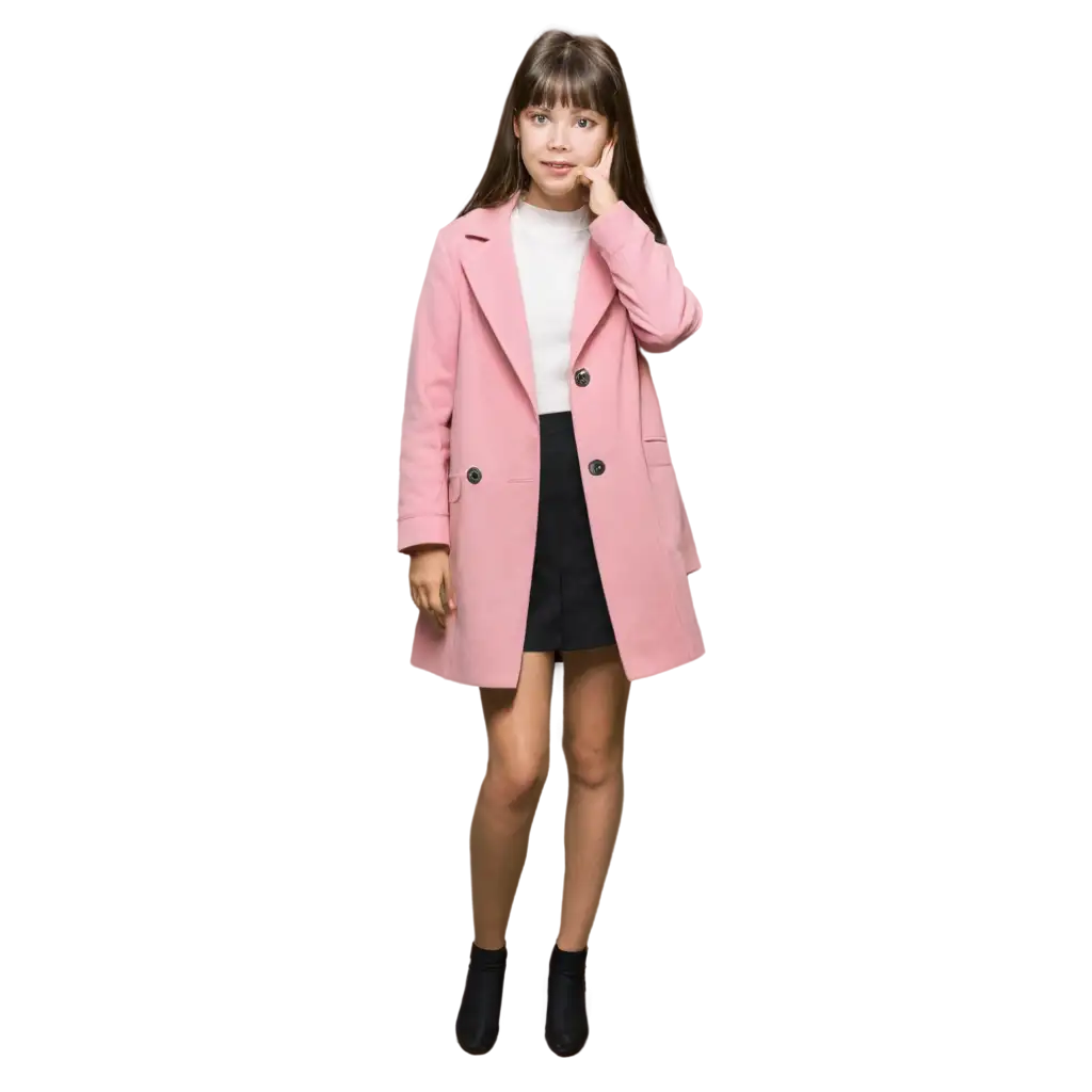 Girl-with-Pink-Coat-PNG-Image-Captivating-and-Vibrant-Artwork