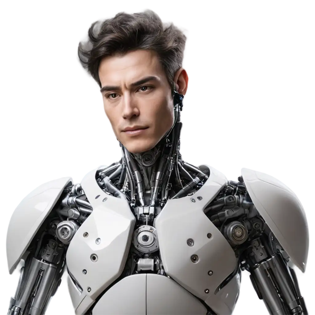 Realistic-Cyborg-Male-Robot-PNG-Image-for-HighQuality-Digital-Use