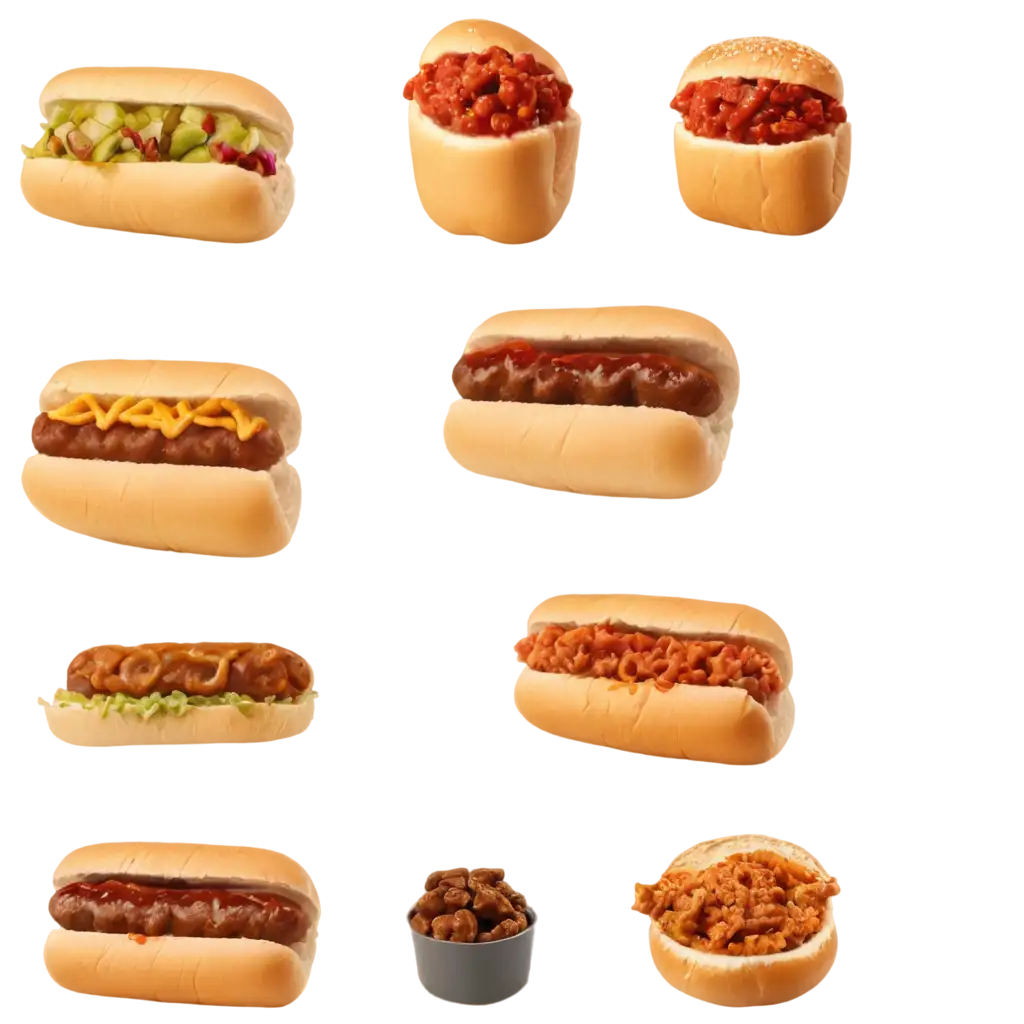 Delicious-Hot-Dog-with-Sesame-Seeds-PNG-Image-Tasty-Ingredients-in-Animated-Style