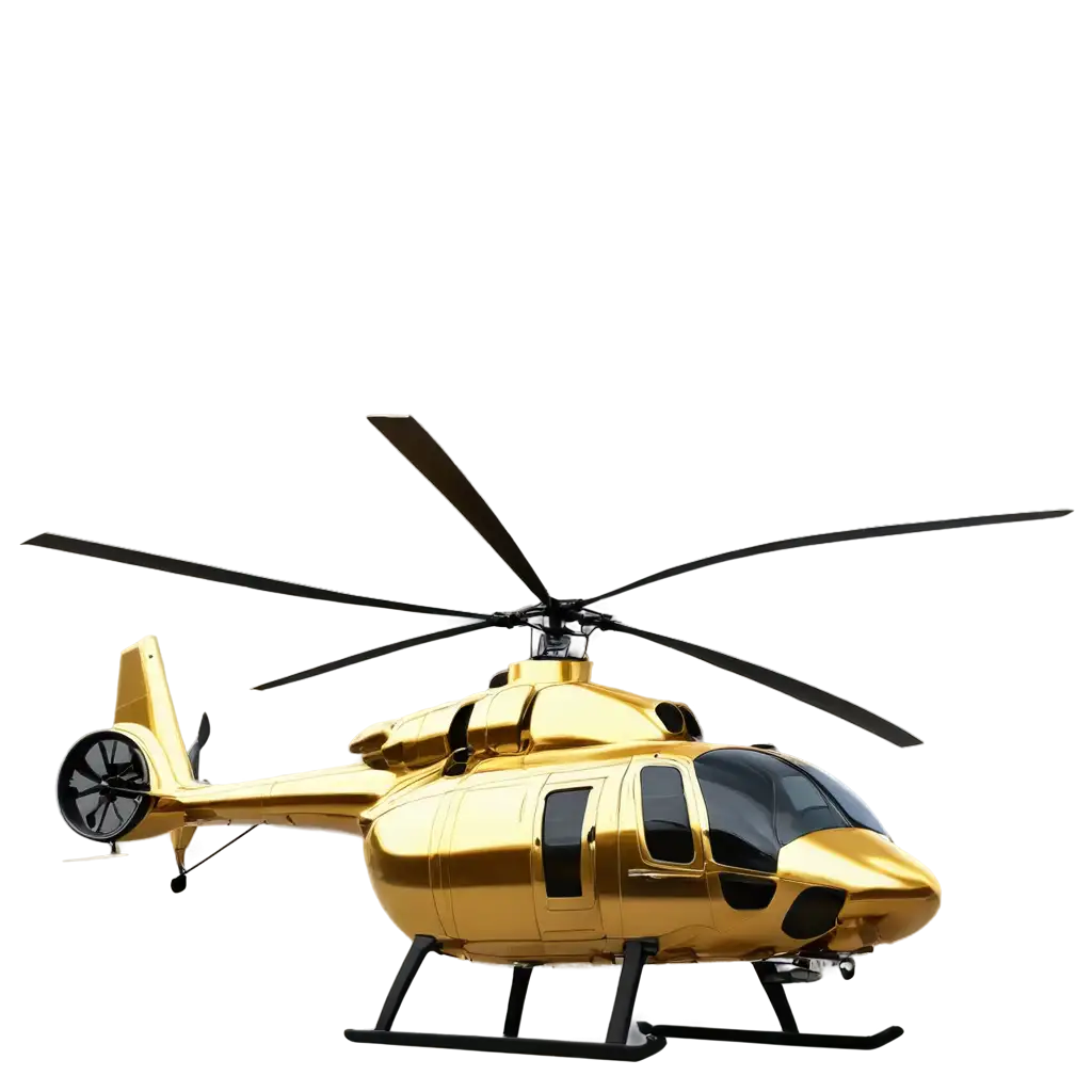 Gold helicopter