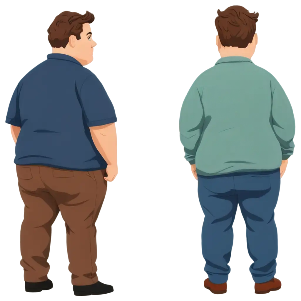 Cartoon-Chubby-Man-Facing-Backward-PNG-HighQuality-Transparent-Image-for-Creative-Projects