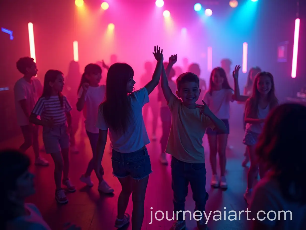 Kids-Dancing-at-an-Exciting-Electronic-Party-with-Neon-Effects