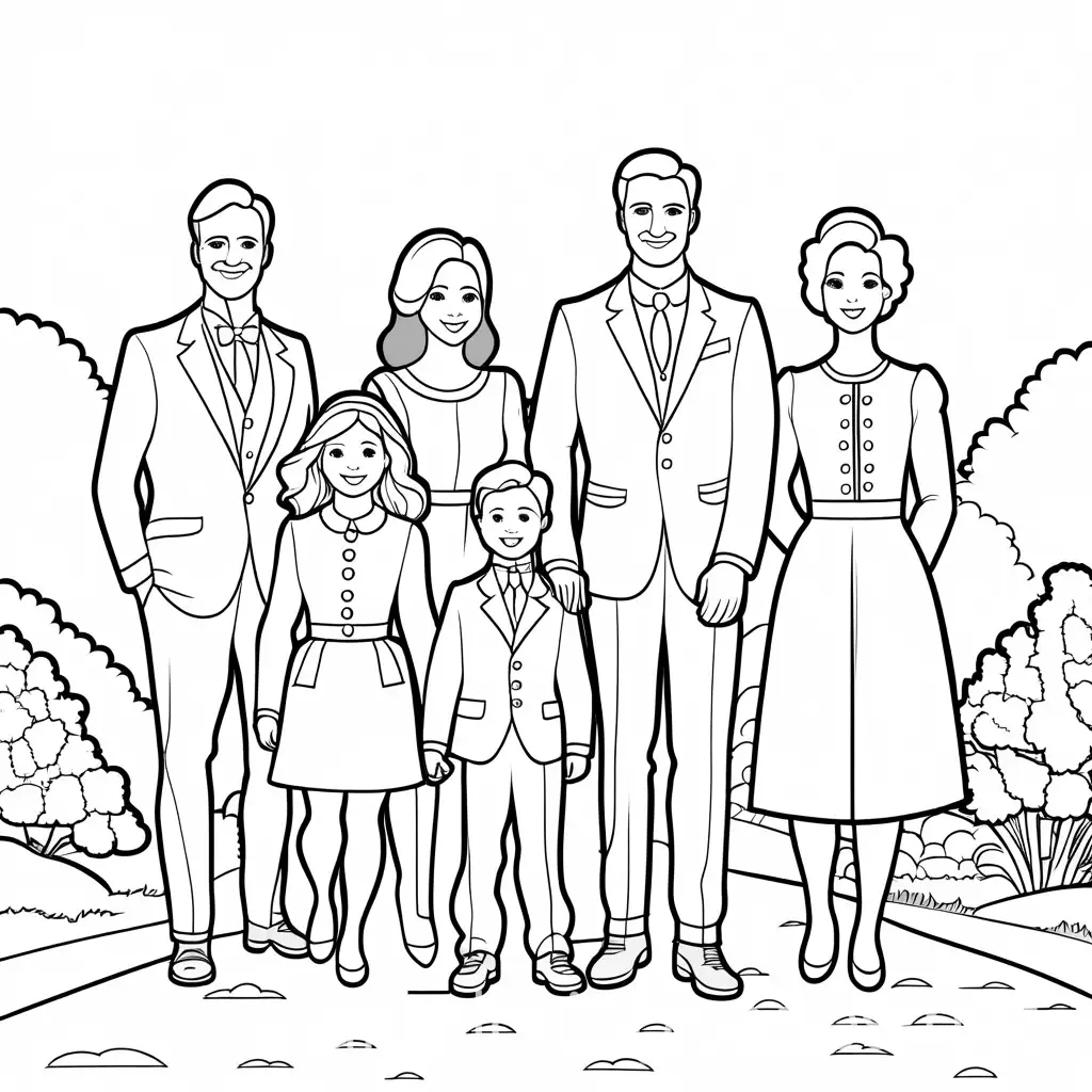 British-Family-Coloring-Page-Simple-Line-Art-for-Children