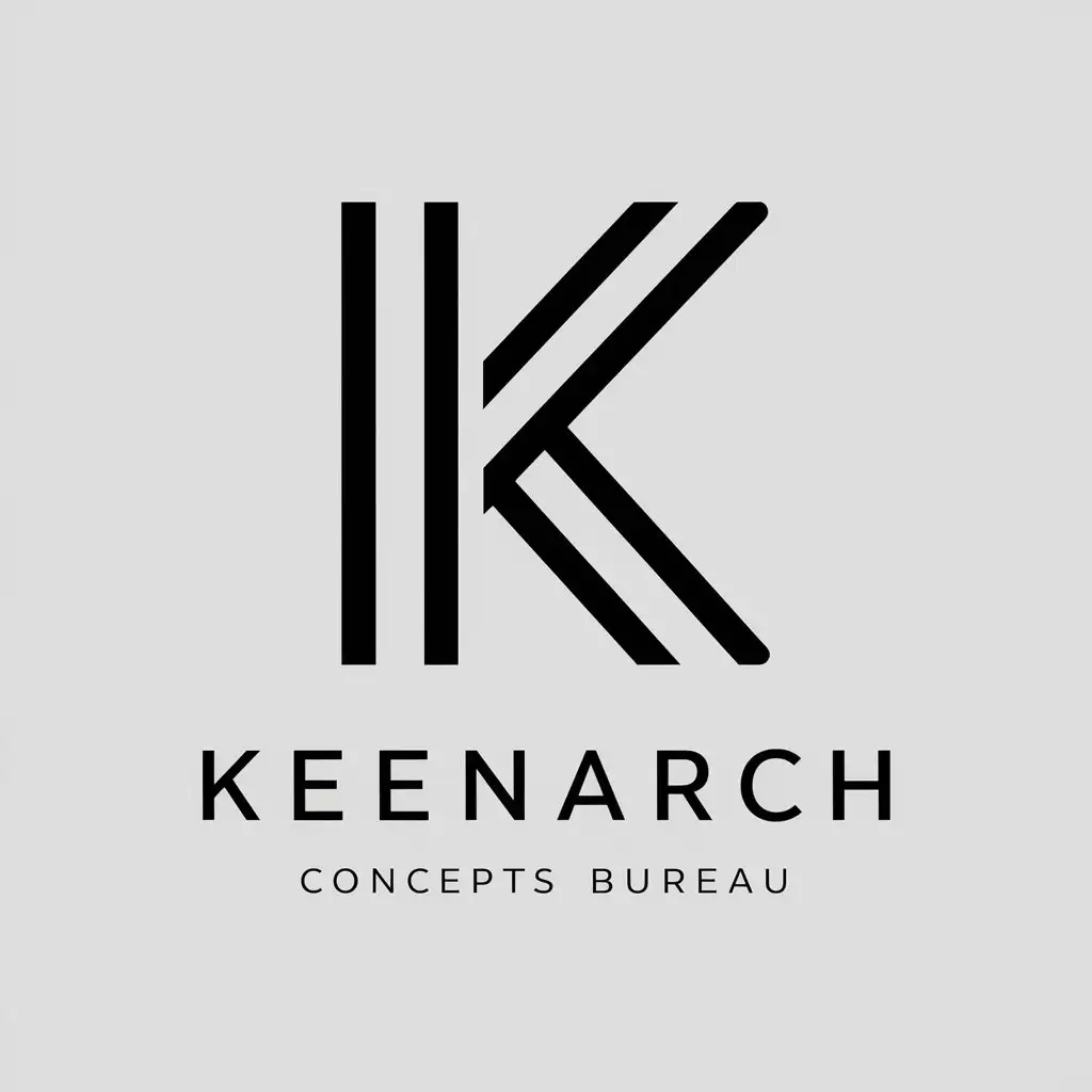 LOGO Design For Keenarch Concepts Bureau Parametric Architecture with Meaningful K Symbol