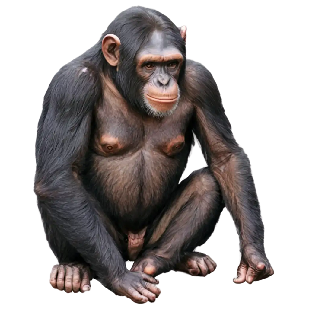 Chimpanzee-PNG-Image-HighQuality-Graphics-for-Diverse-Applications