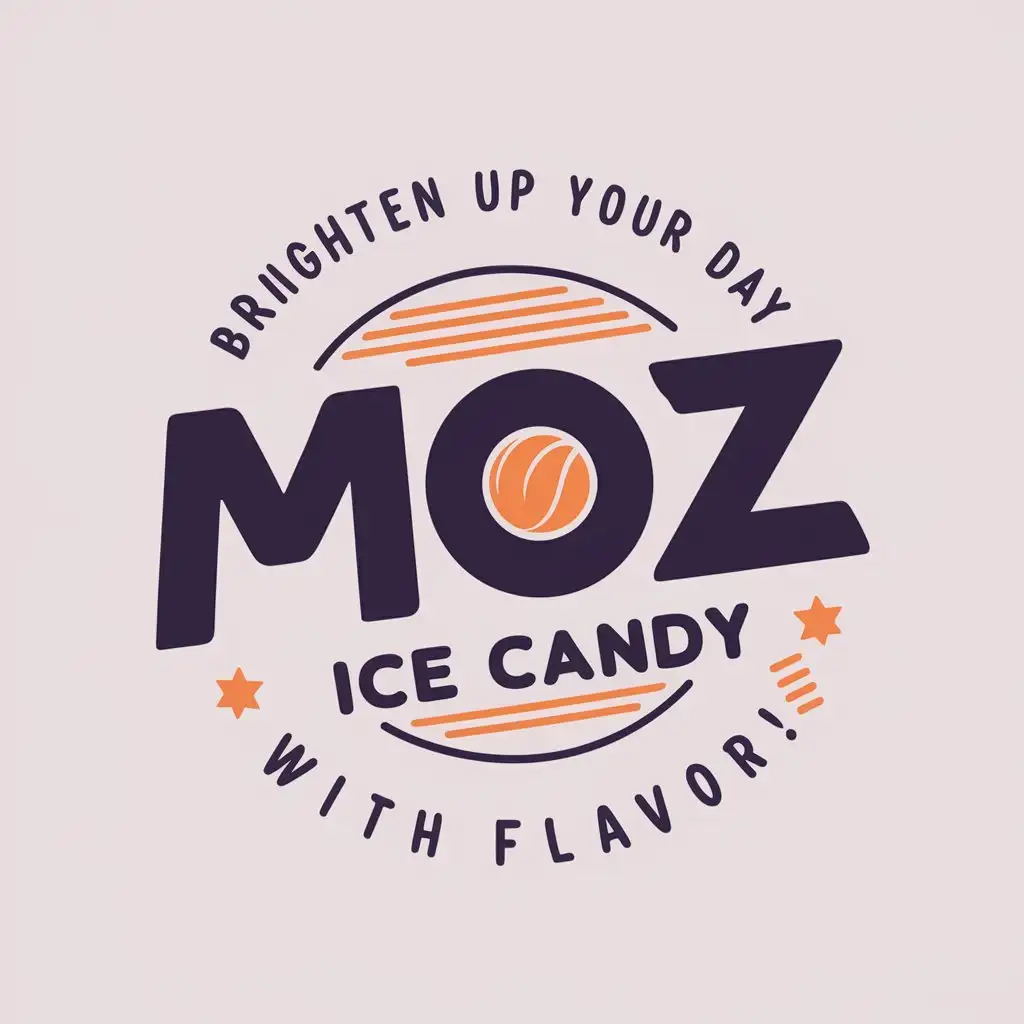 LOGO Design for MOZ ICE CANDY Brighten Up Your Day with Flavor