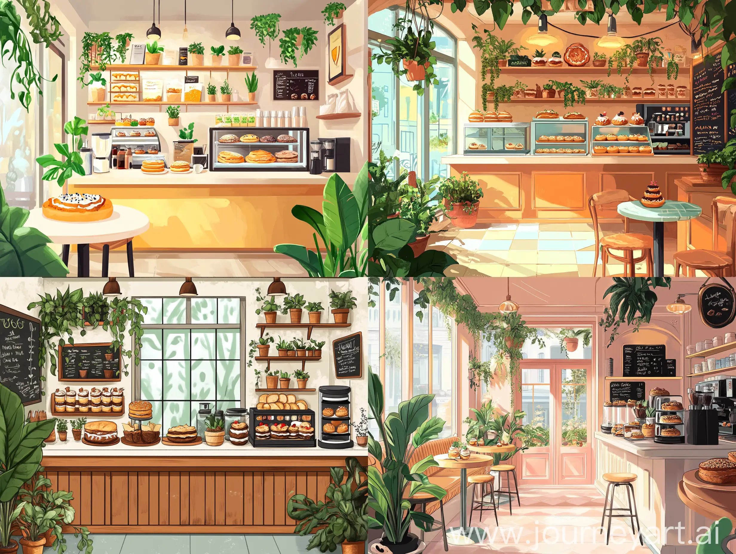 Cozy-Cafe-Interior-with-Baked-Goods-and-Greenery