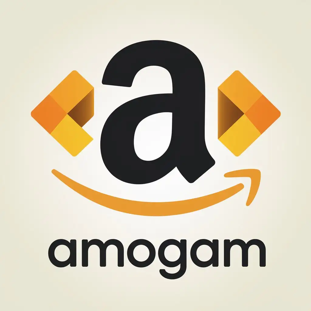 LOGO Design For AMOGAM Elegant Text with Global Ecommerce Appeal