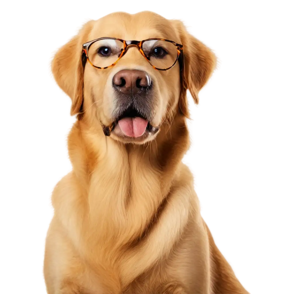 Golden retrive dorado con lentes de sol