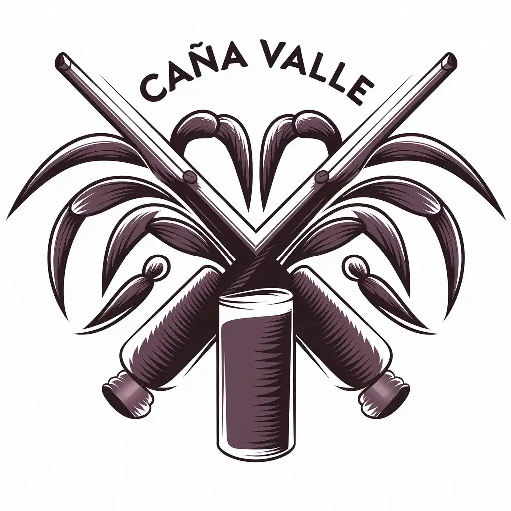 LOGO-Design-for-Caa-Valle-Refreshing-Sugar-Cane-Juice-Symbol-with-a-Clear-and-Complex-Vector-Background