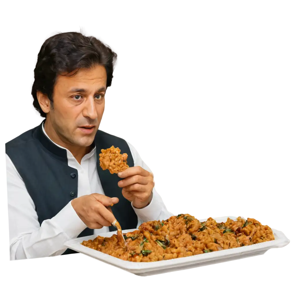 Imran Khan Eating Food