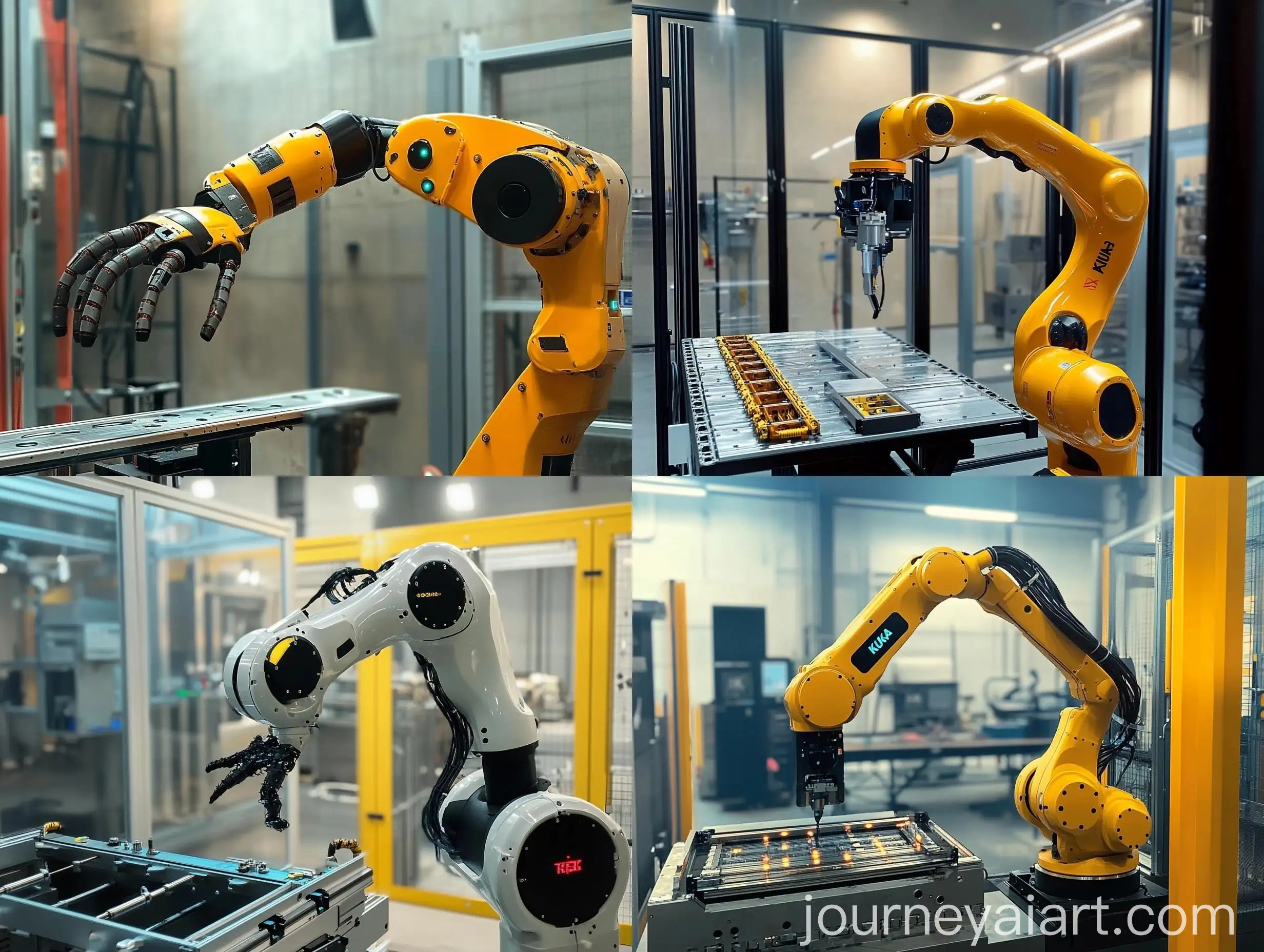 Industrial-Automation-KUKA-KR-10-Robot-in-Production-Line