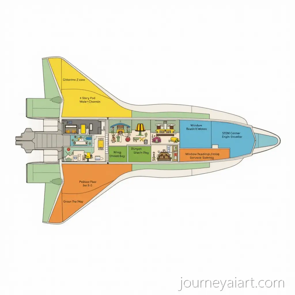 ArchitectSpace-shuttle-children-pavilionural-Zoning-Diagram-of-G-1-Space-ShuttleShaped-Childrens-Pavilion