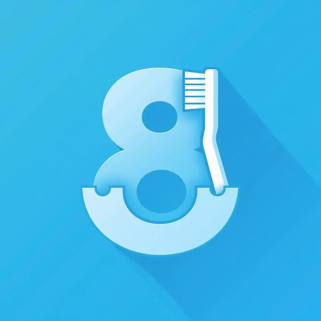 Logo-Design-for-Reading-Glass-Brand-with-Toothbrush-Shaped-Like-Number-8