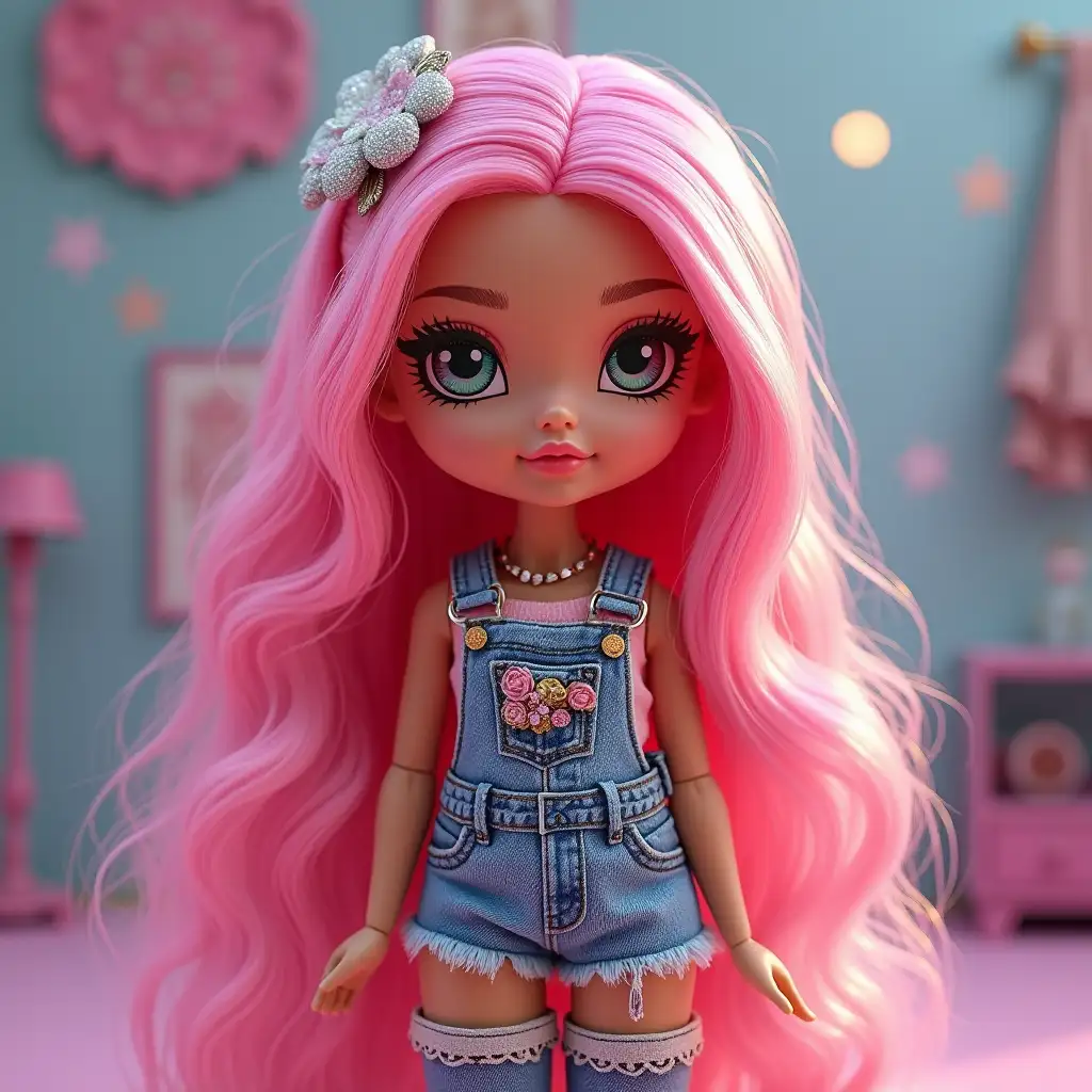 Create a bratz doll named Nastya with the style of skin kid