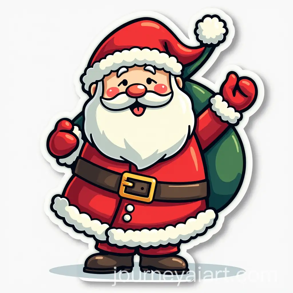 Festive-Christmas-Stickers-Featuring-Whimsical-Holiday-Designs