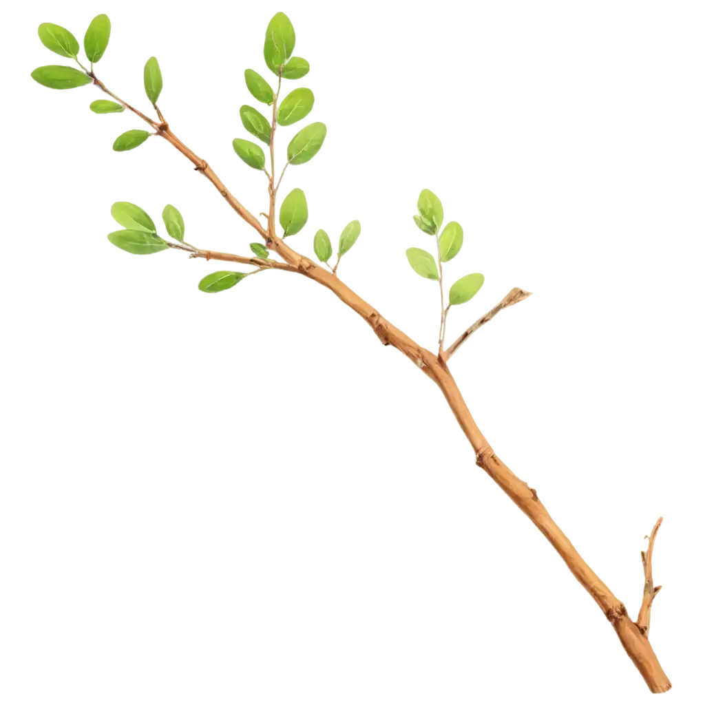 Flat-Tree-Branch-PNG-Image-for-Transparent-Background-and-Versatile-Design-Applications