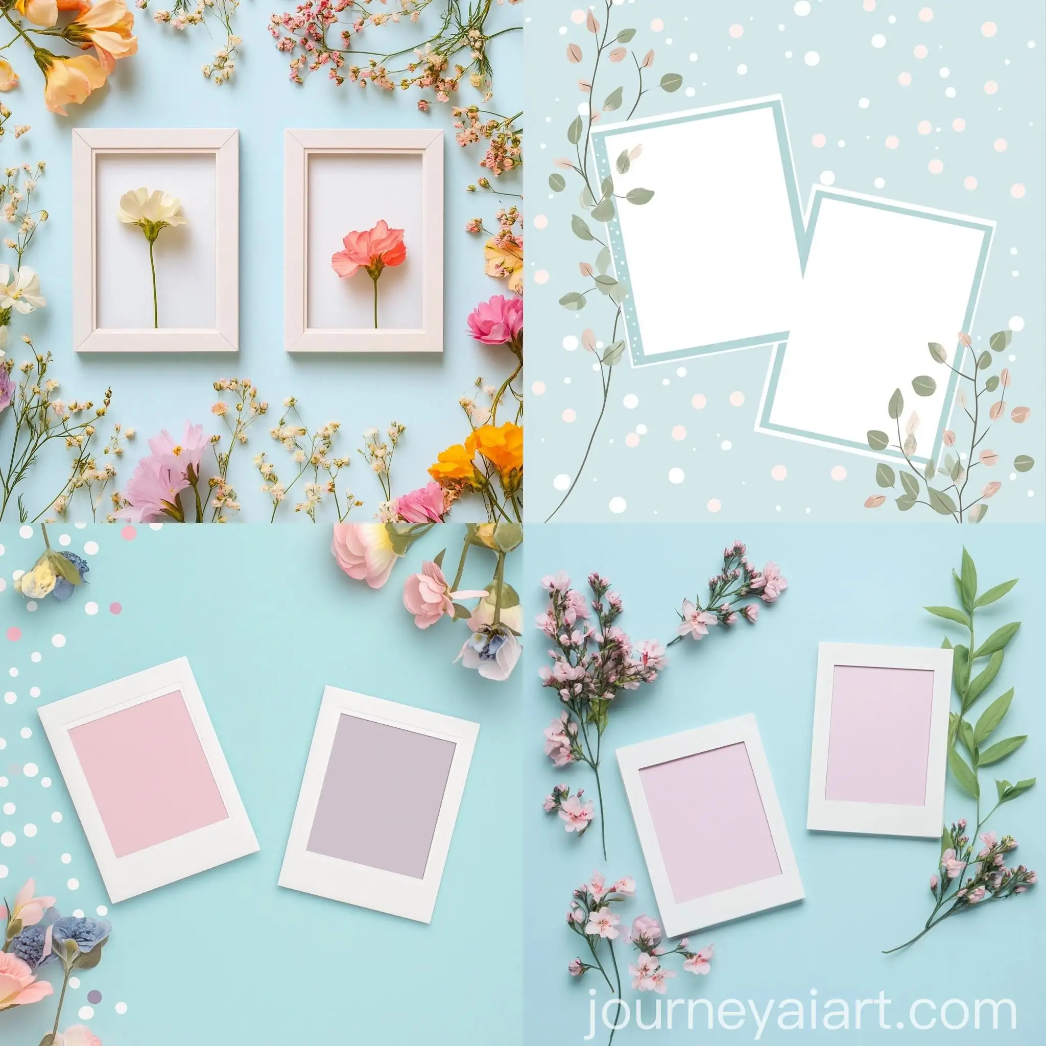 Modern-Pastel-Polaroid-Photo-Frame-with-Floral-Design