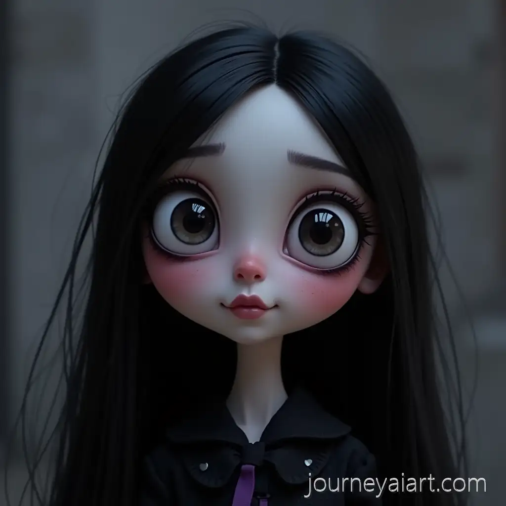 Gothic-Tim-BurtonInspired-Girl-with-Expressive-Eyes-in-Dark-Romantic-StopMotion-Style