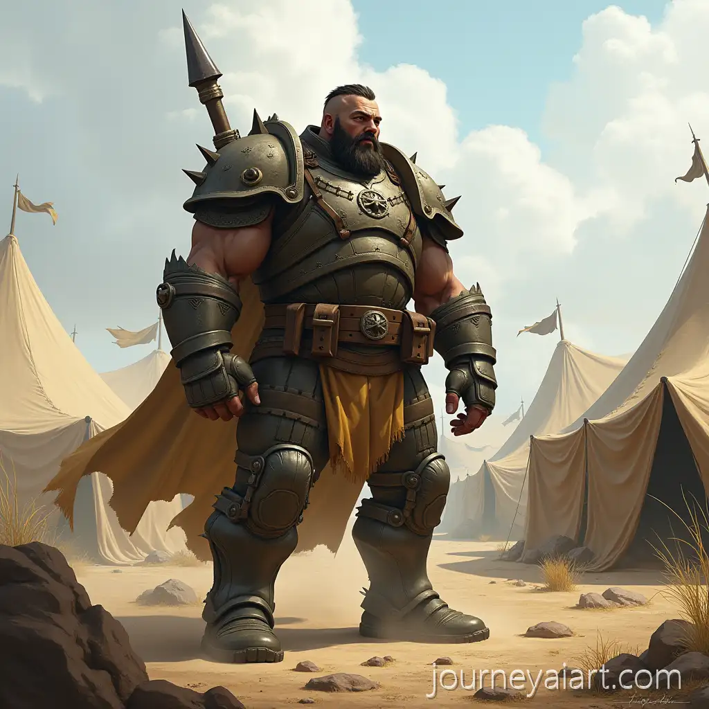 Mercenary-Goliath-Standing-in-Battlefield-Camp