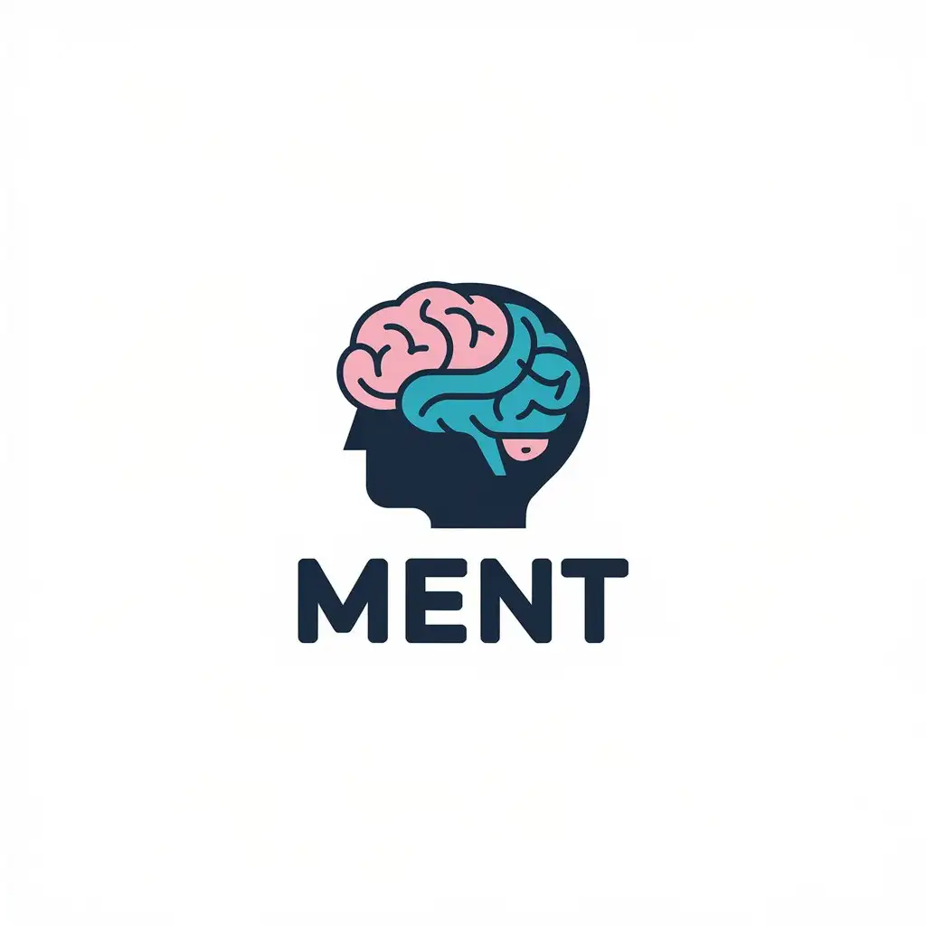 LOGO Design for MENT Brain or Person Symbol for Medical Dental Industry