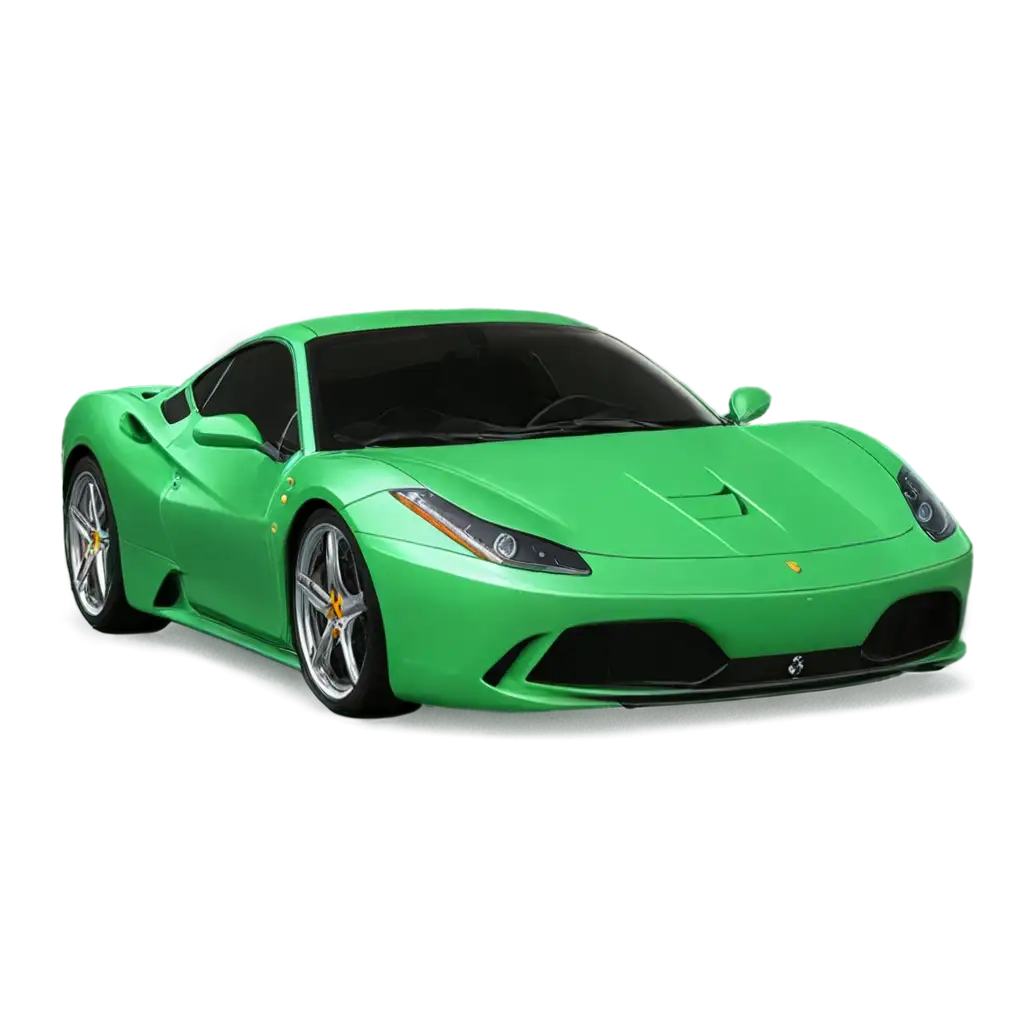 Create-a-HighQuality-PNG-Image-of-a-Green-Ferrari-AI-Art-Prompt