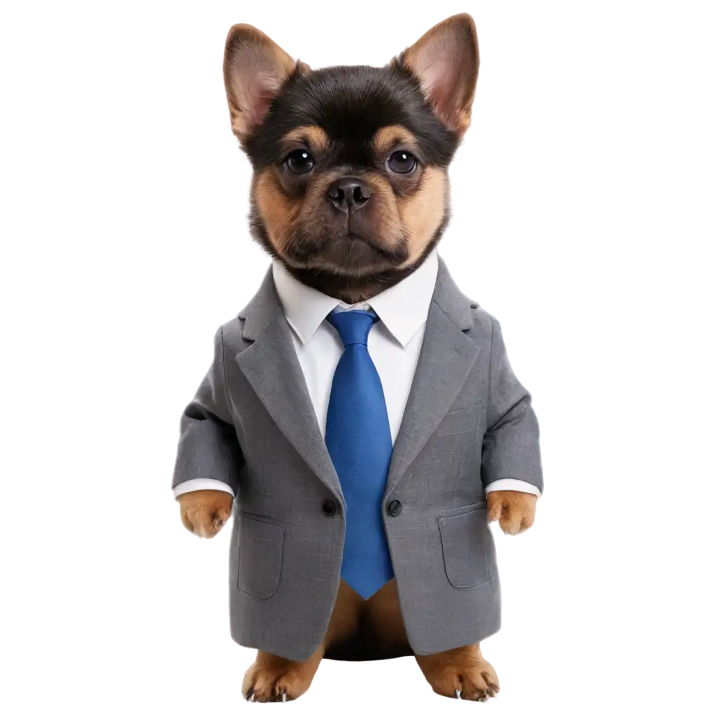 Elegant-Dog-in-a-Suit-and-Tie-PNG-Image-A-Stylish-Canine-in-Formal-Attire