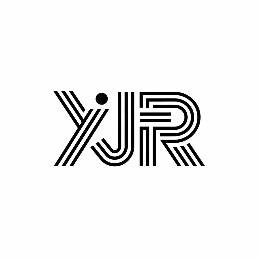 a vector logo design,with the text "xjr", main symbol:Xi Yin,Moderate,be used in Entertainment industry,clear background