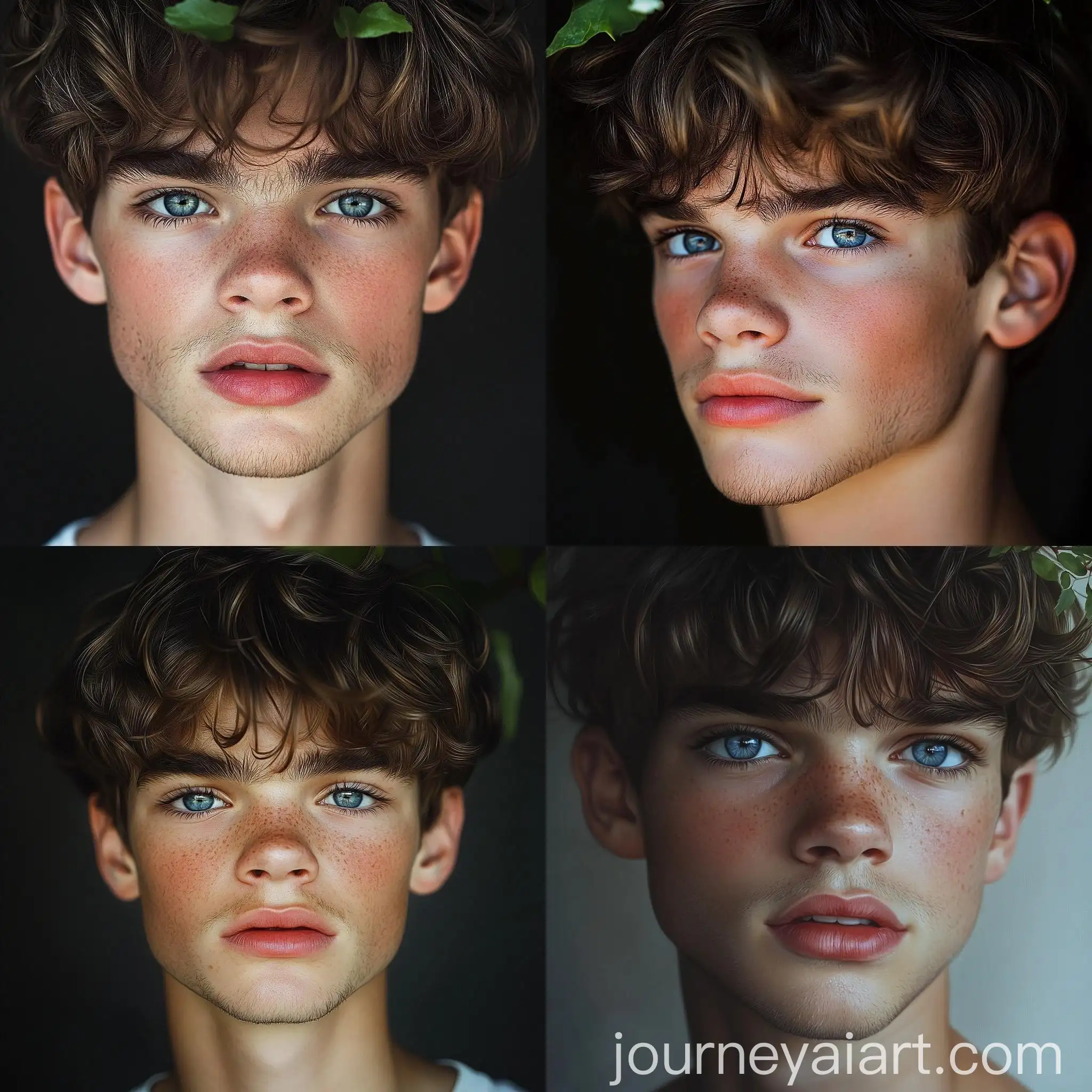 Portrait-of-Handsome-Teenage-Boy-with-Azure-Blue-Eyes