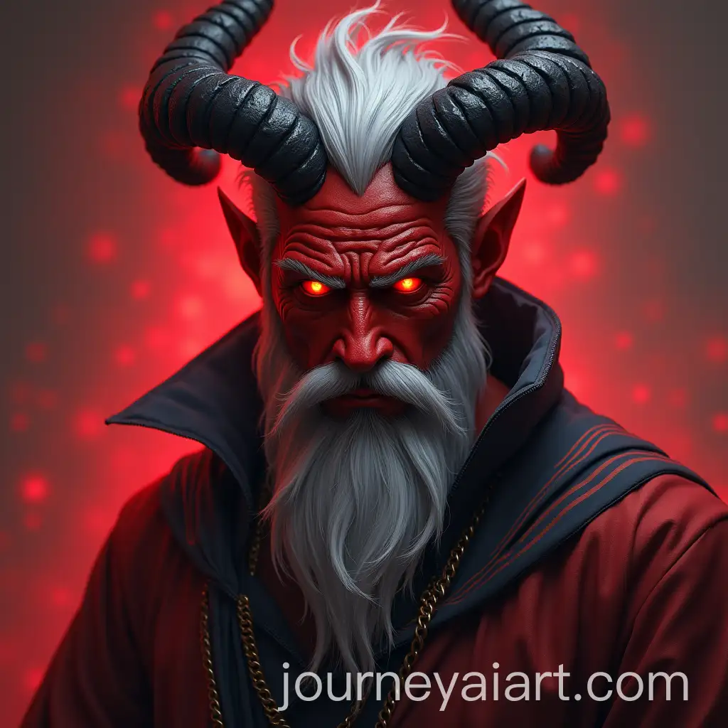 Heroic-Fantasy-Demoniac-Sailor-Monk-with-Red-Skin-and-Horns