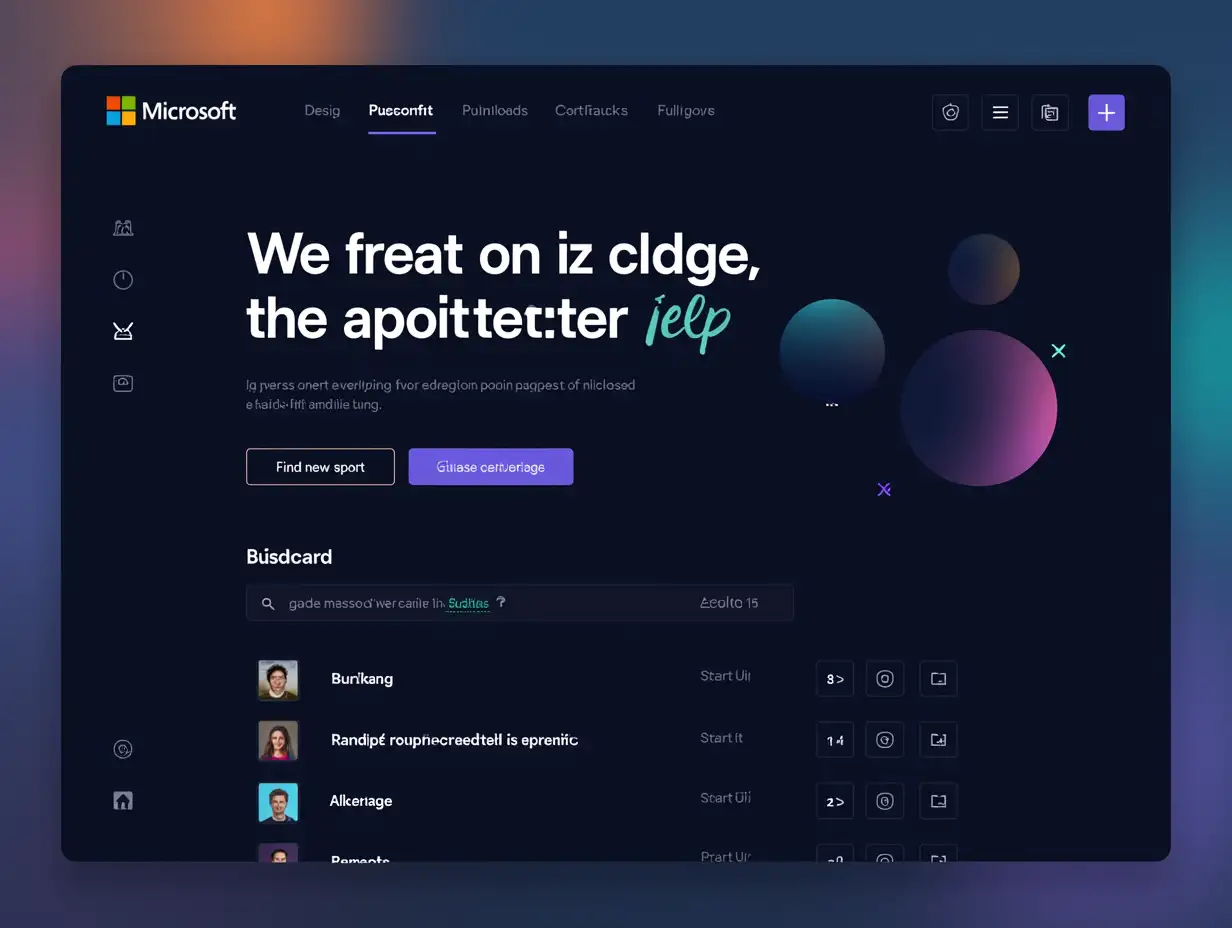 home page of teams Microsoft in react js
