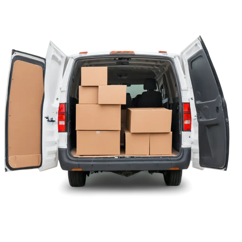 HighQuality-PNG-Image-of-White-Cargo-Van-with-Open-Doors-and-Cardboard-Boxes