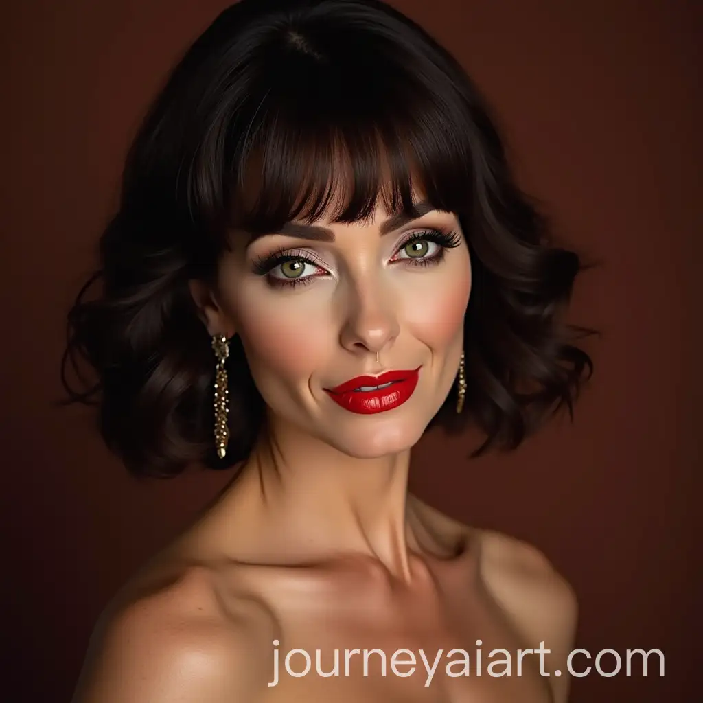 Elegant-55YearOld-Woman-with-Defined-Features-and-Styled-Hair-in-a-Beautiful-Outfit