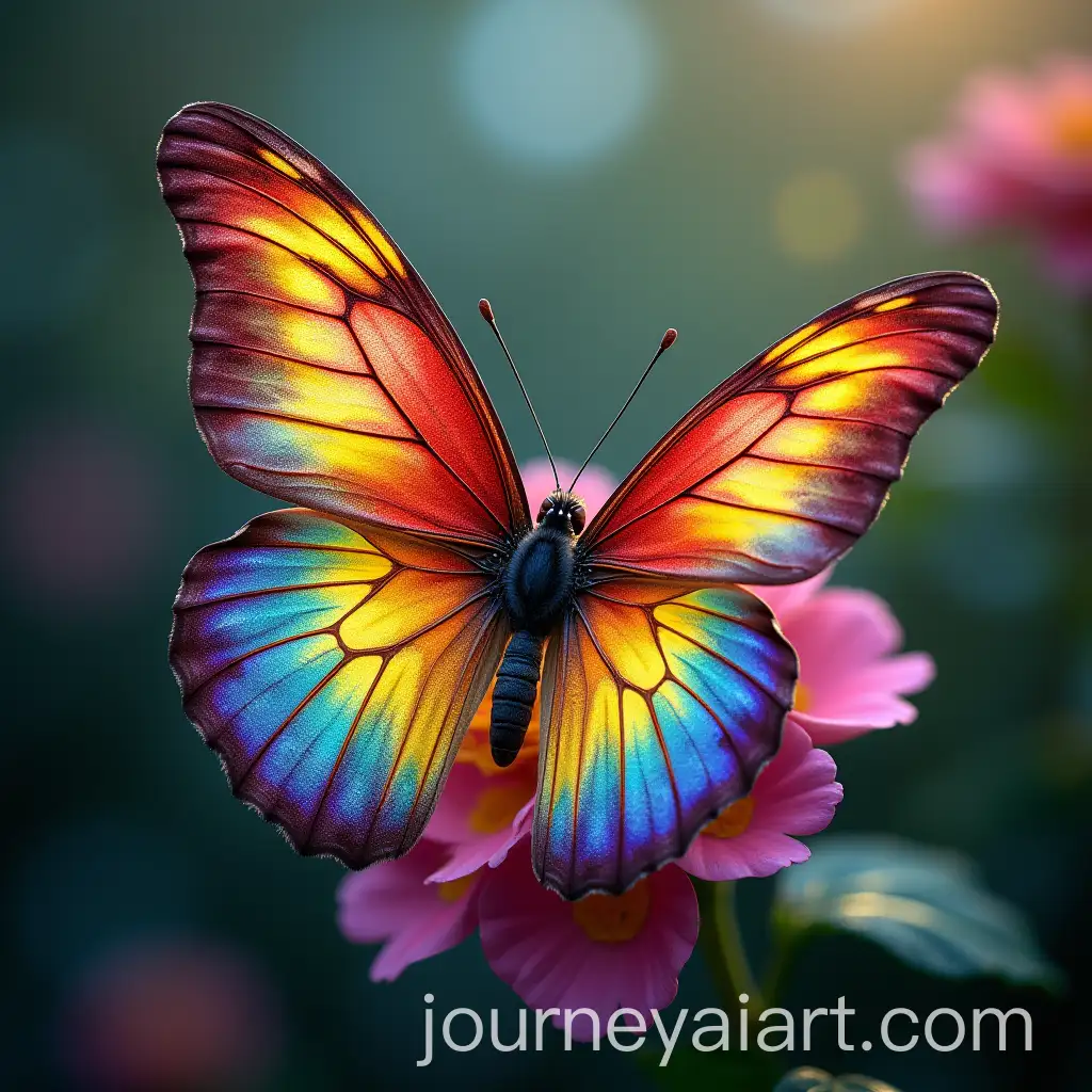 Rainbow-Butterfly-Swarm-in-Natural-Harmony