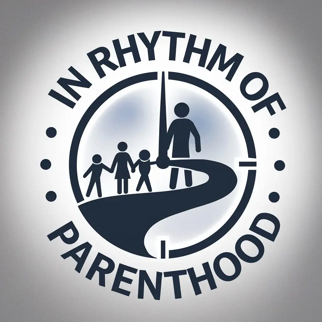 LOGO Design for In Rhythm of Parenthood Family and Clock Theme for Home Family Industry