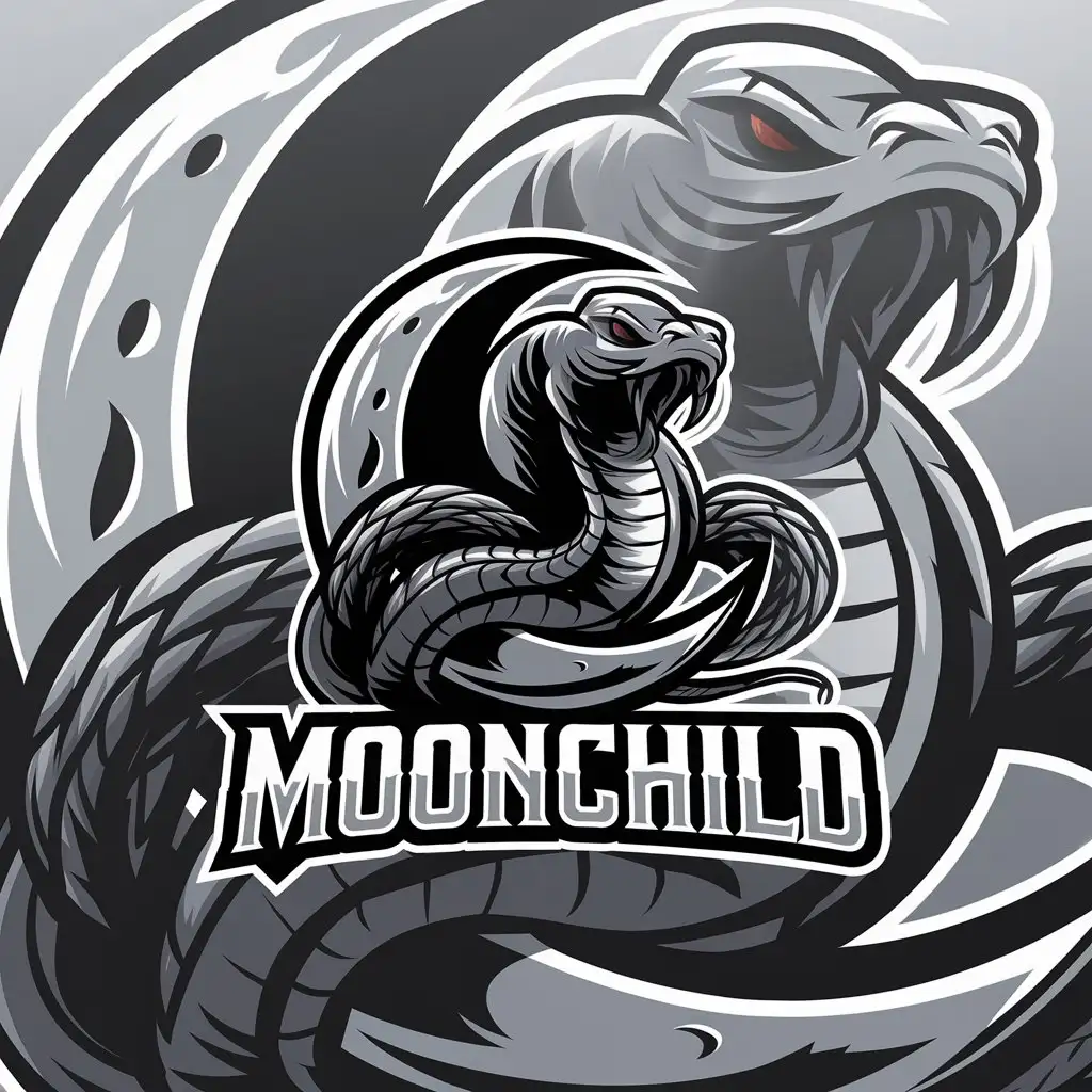 LOGO Design For Moonchild Moon and Venom Symbol in Entertainment Industry