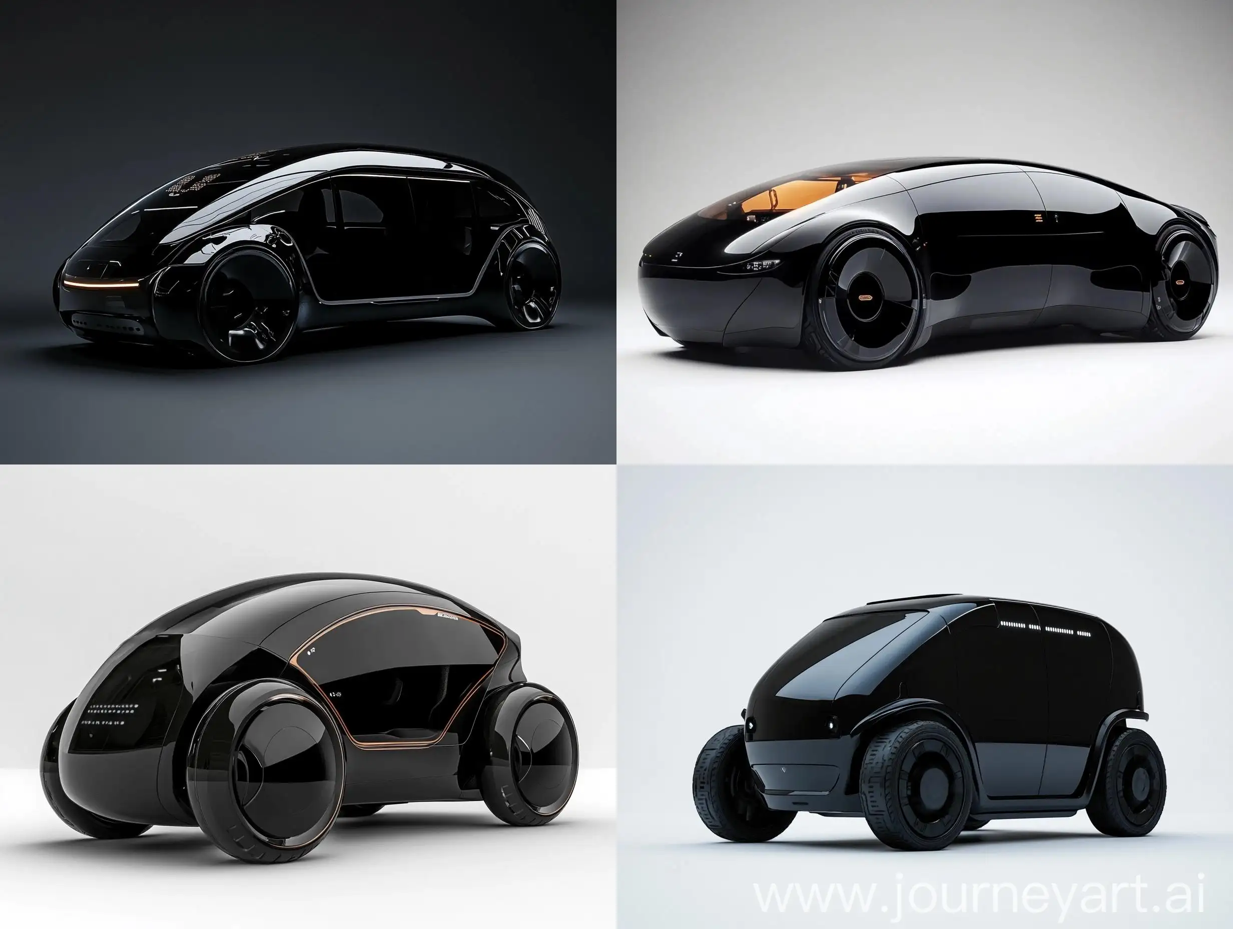 Black-Autonomous-Car-on-Futuristic-City-Street