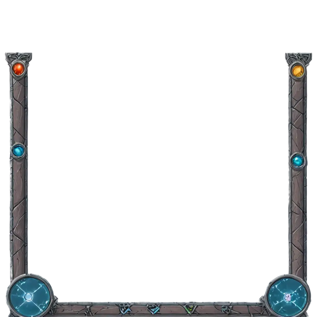 PNG-Rectangular-UI-Frame-for-RPG-Game-in-Wizard-Style