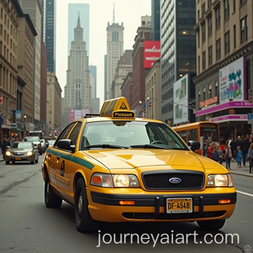 Yellow-Taxi-Front-View-with-Classic-Design