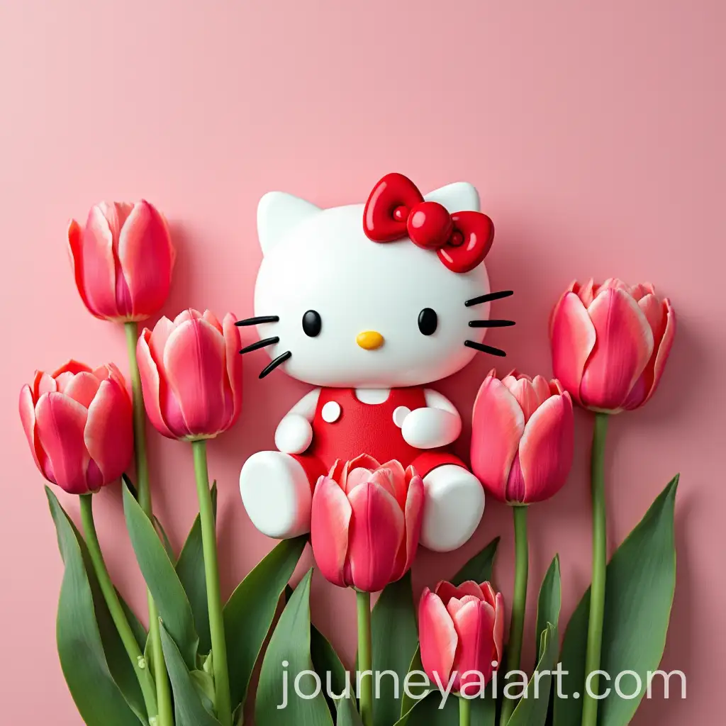 Whimsical-Tulip-Fields-with-Hello-Kitty