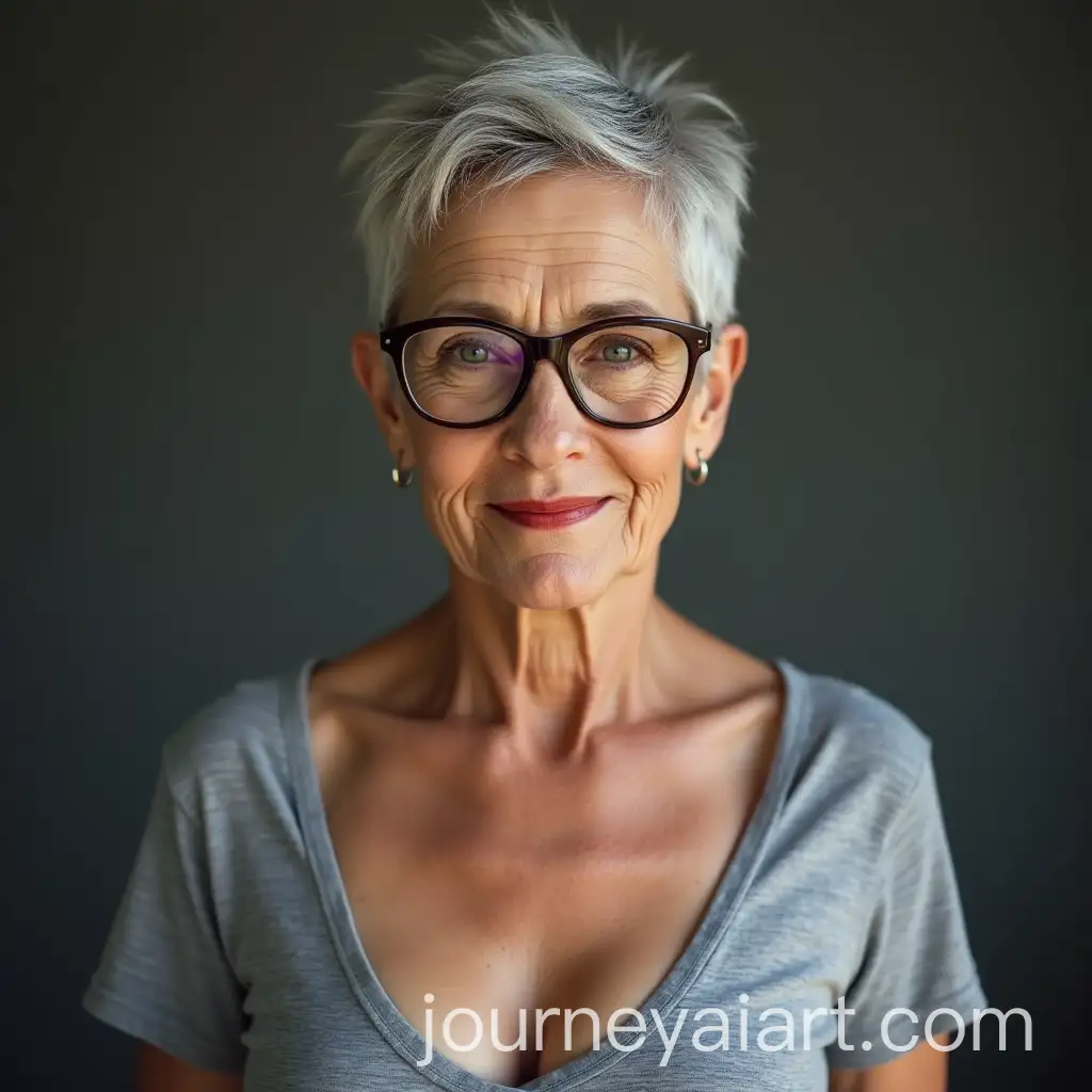 Portrait-of-a-Beautiful-70YearOld-Woman-with-Red-Lips-and-Gray-Hair