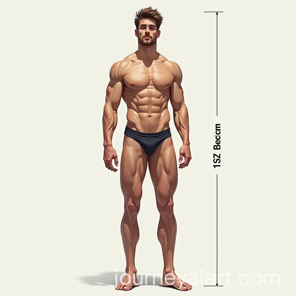 Muscular-Athletic-Male-with-Realistic-Proportions-in-Front-and-Side-View