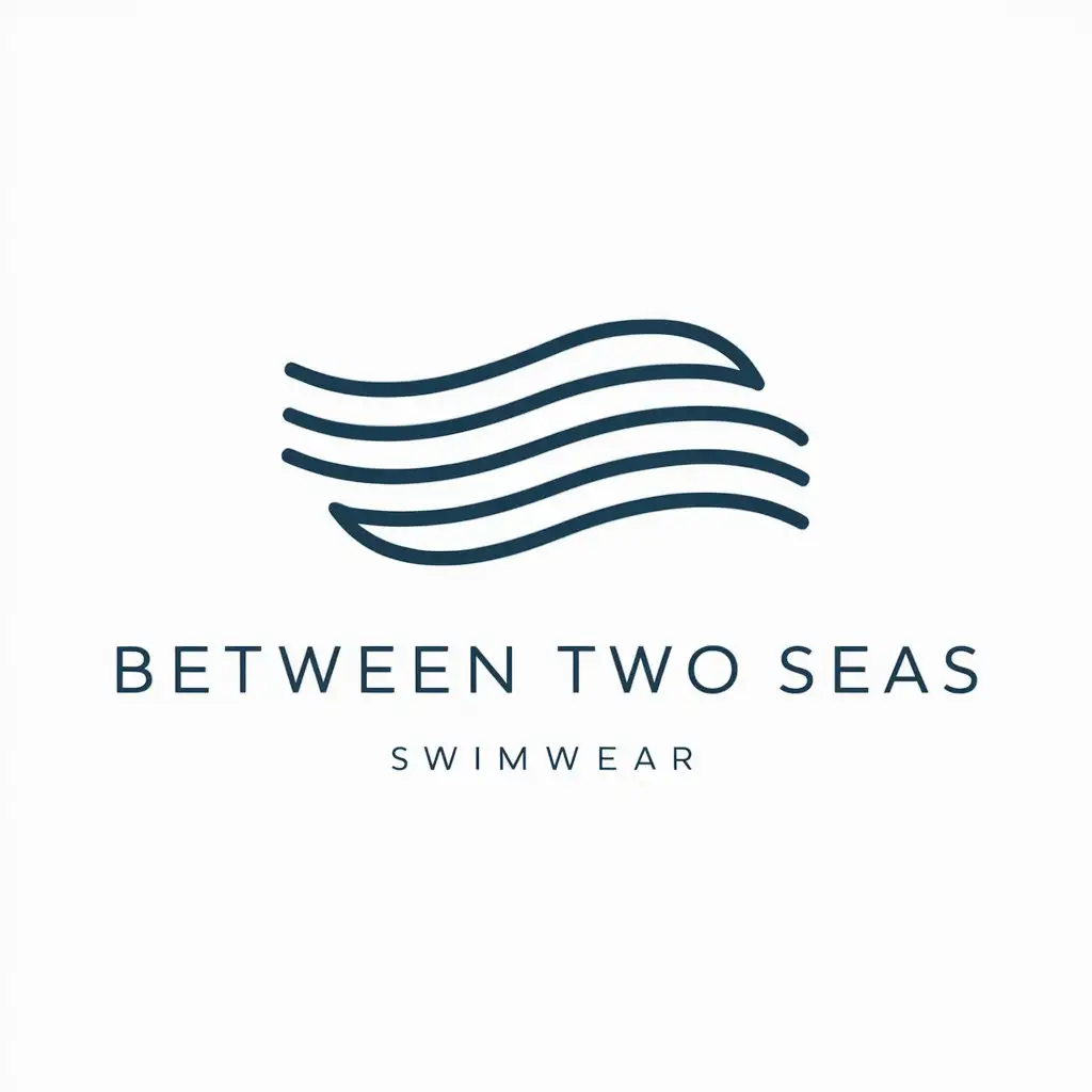 Elegant Swimmers Logo Design for Between Two Seas Swimwear Brand