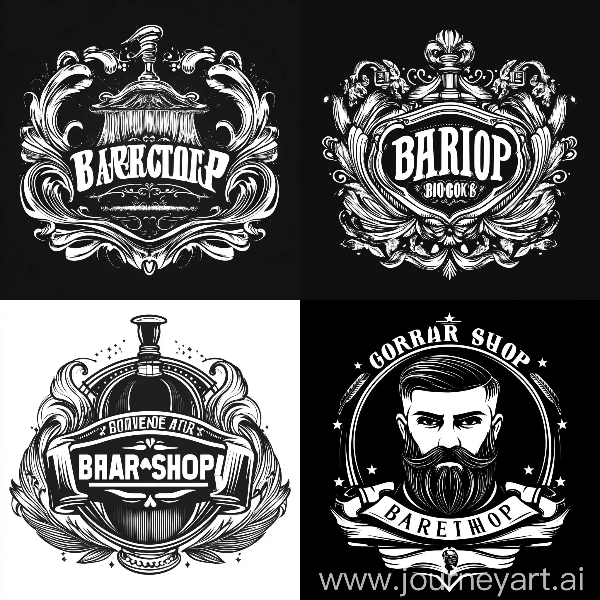 Black-and-White-Barbershop-Logo-Design-in-Graphic-Style