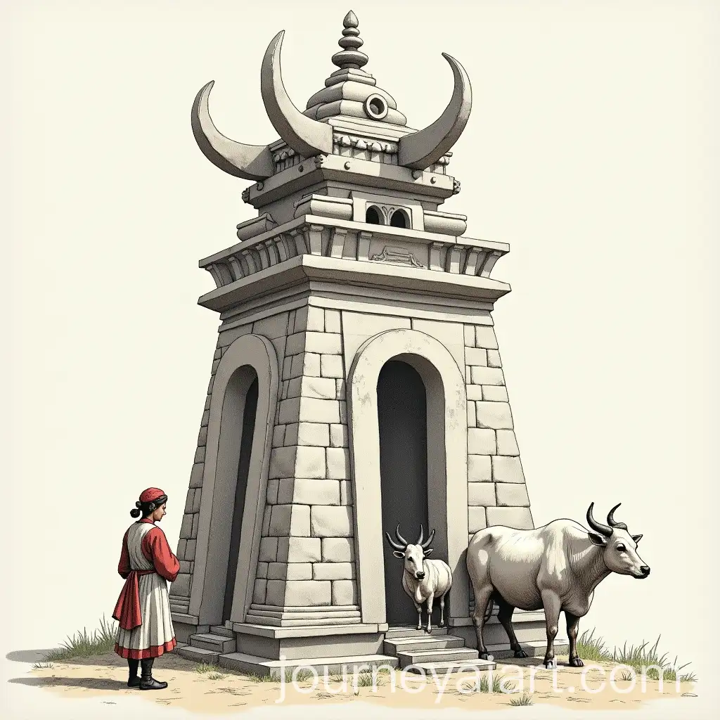 Traditional-Kudus-Clothing-with-Sacred-Tower-and-Ritual-Scene