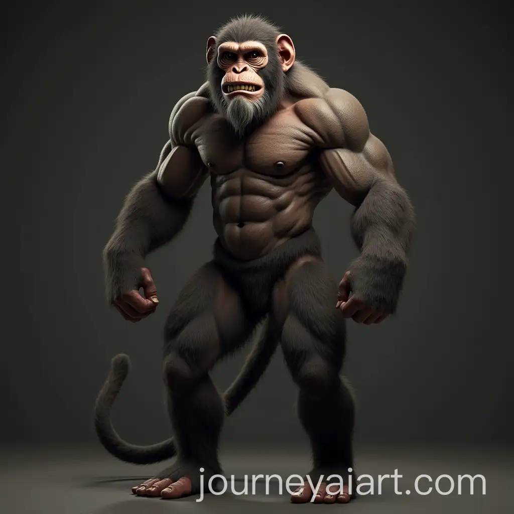 Muscular-Hybrid-MonkeyMan-in-FullBody-4K-Photograph